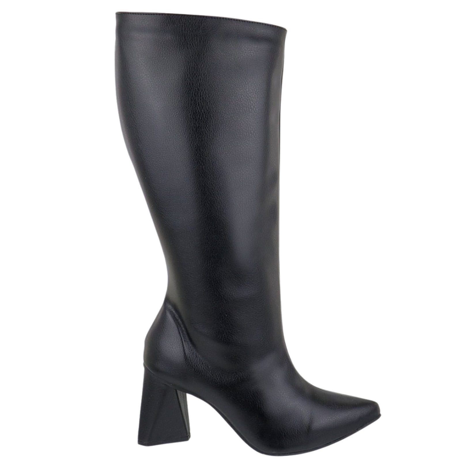 Vista 2 Bota Feminina Cano Alto 23020 Floter Flor da Pele preto