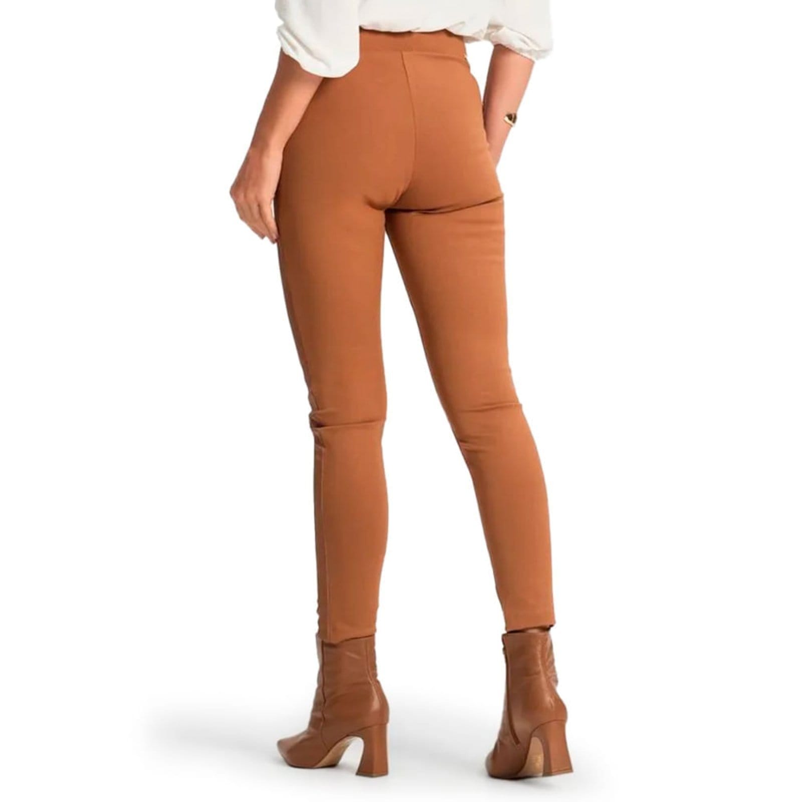 Vista 2 Calça Feminina Rovitex Ponto Roma Rovitex caramelo