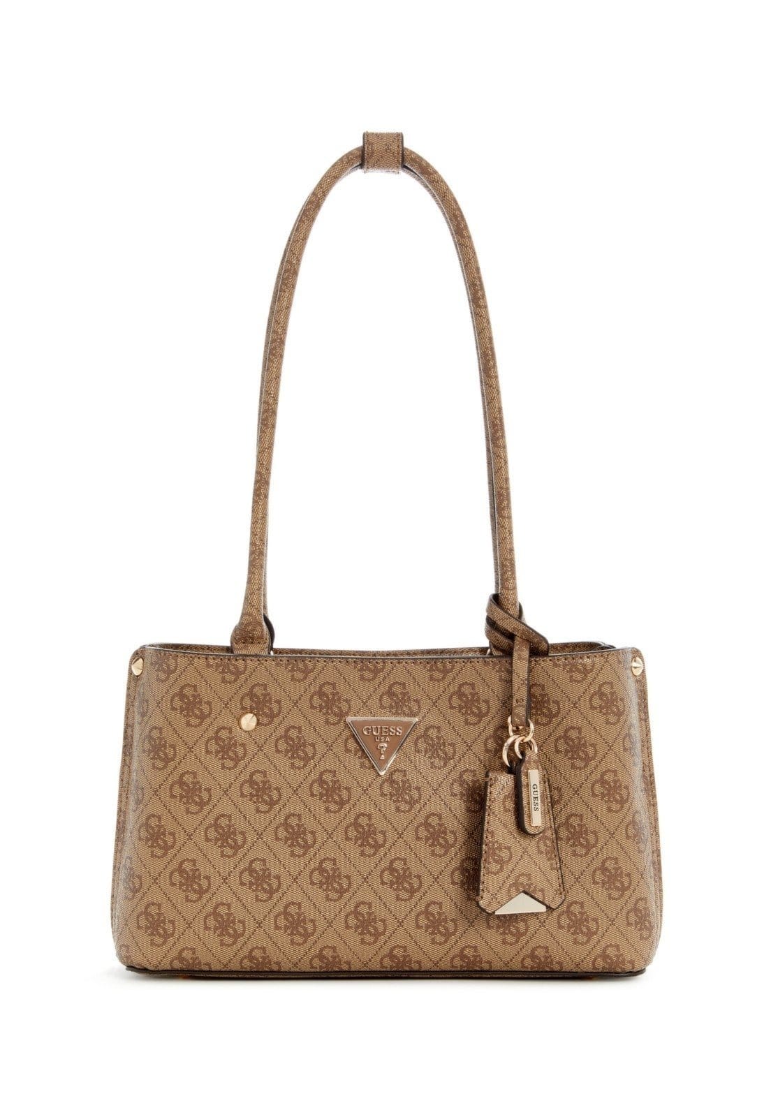 Vista principal Bolsa Guess Meridian II Shoulder Satchel Bege Guess amarelo