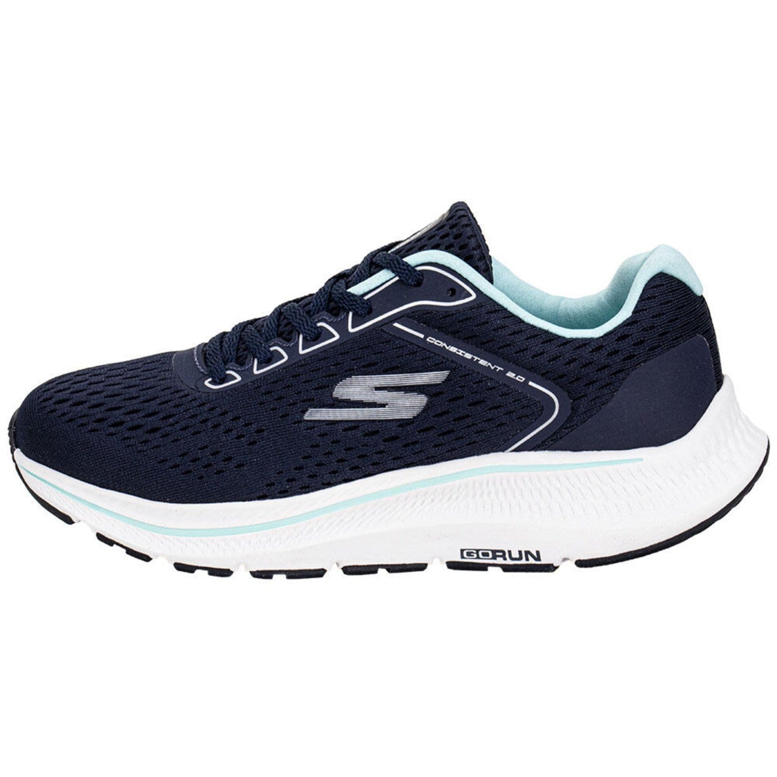Vista 2 Tênis Feminino Run Consistent 2.0 Skechers 128607Br 5678607 Skechers azul marinho