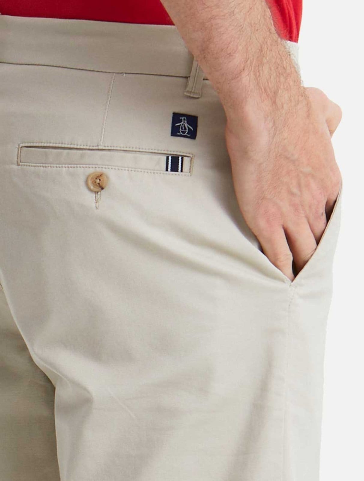 Vista 2 Bermuda Original Penguin Sarja Chino Slim OPHB20030 Penguin bege