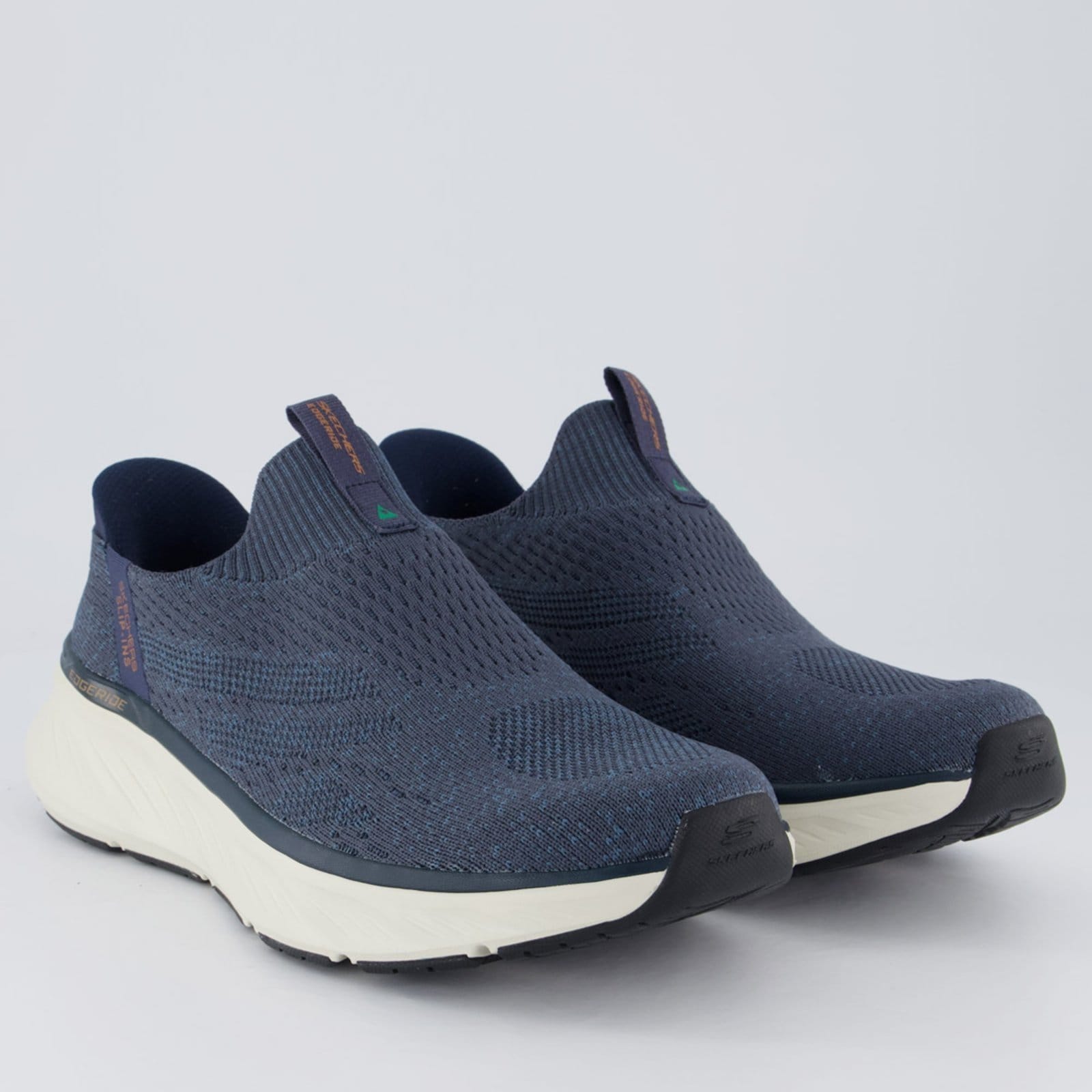 Vista 2 Tênis Skechers Edgeride Azul-Marinho Skechers azul marinho