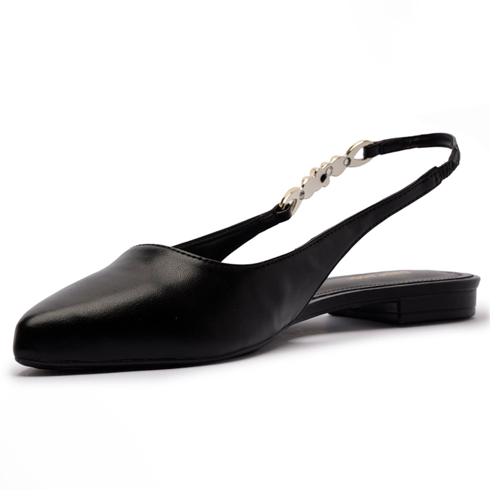 Vista 2 Sapatilha Anacapri Fechado Salto Rasteiro Feminino Anacapri preto