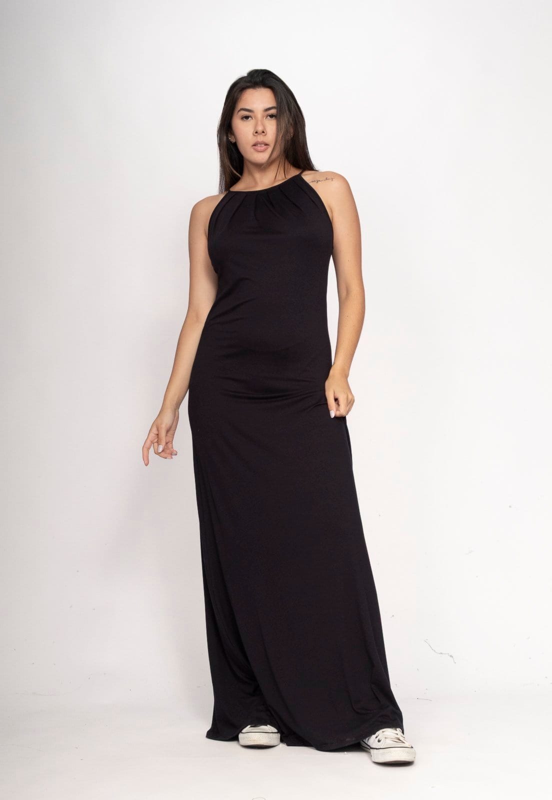 Vestido CabanaFree Longo Eirapuã Malha Trapézio