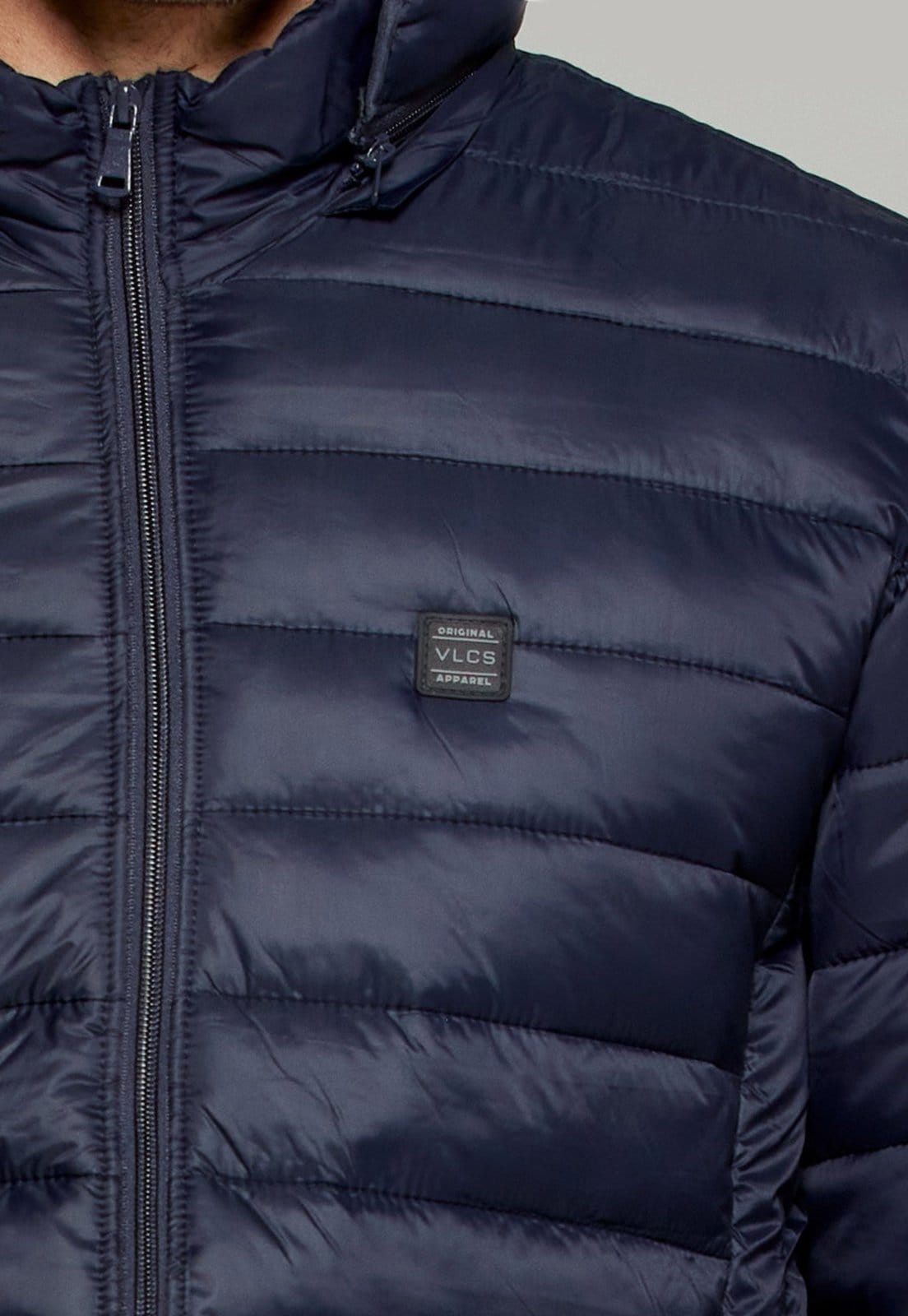 Vista 2 Jaqueta Puffer Masculina Ultra Leve VLCS VLCS VIOLAÇÕES azul marinho
