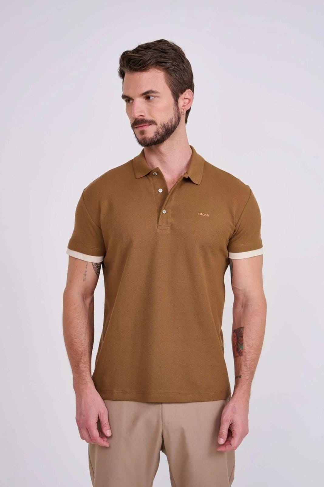 Polo Manga Dupla Colcci Baoba