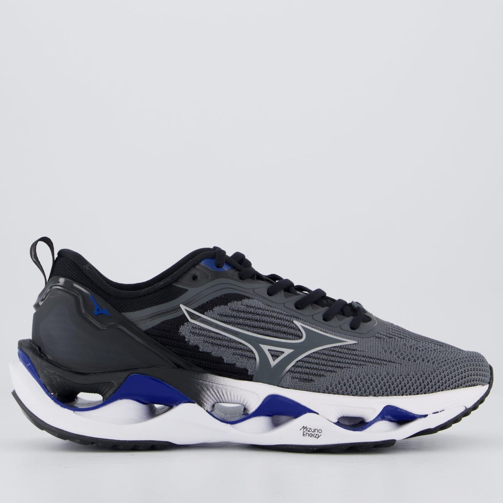 Tênis Mizuno Wave Stratos 3 Cinza e Azul
