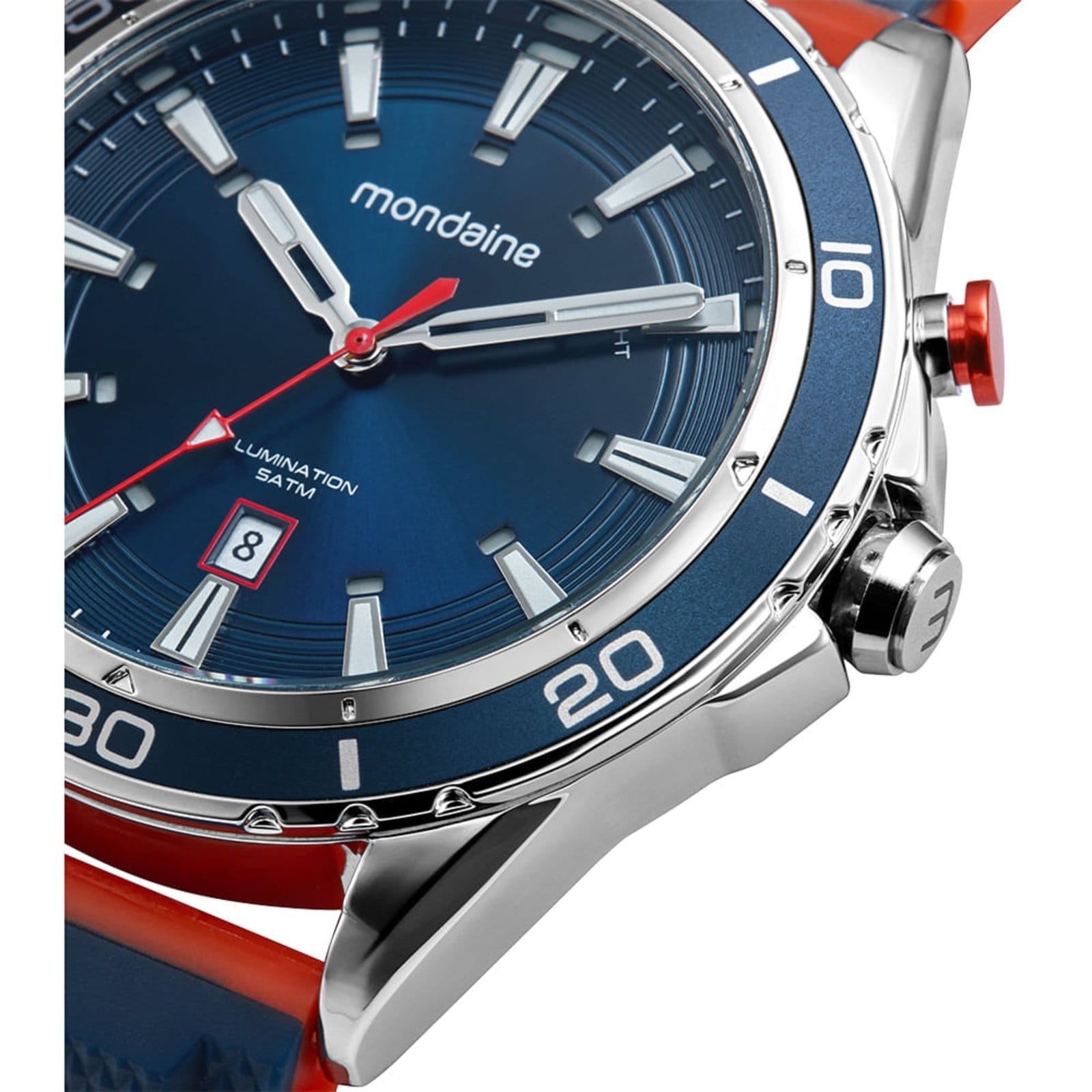 Relógio Masculino Mondaine Anadigi e Prata - 2