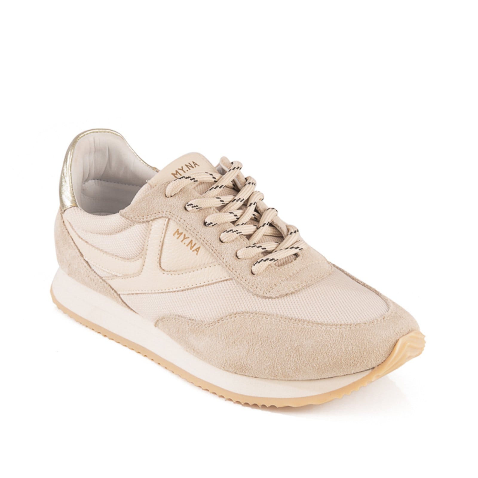 Tênis MY.NA Y9 Couro Legítimo Off White