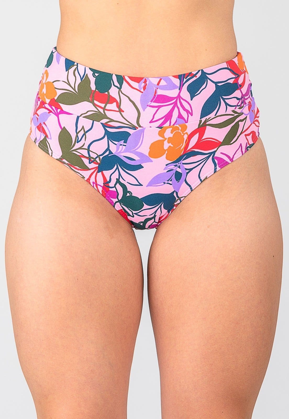 Vista principal Calcinha Summer Soul Hot Pants Cós Duplo Folhagem Rosa Summer Soul floral/rosa rosa