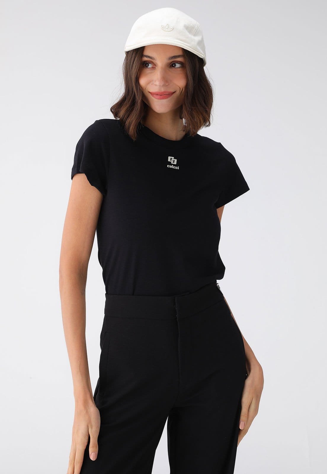 Vista 2 Camiseta Colcci Logo Preta Colcci preto