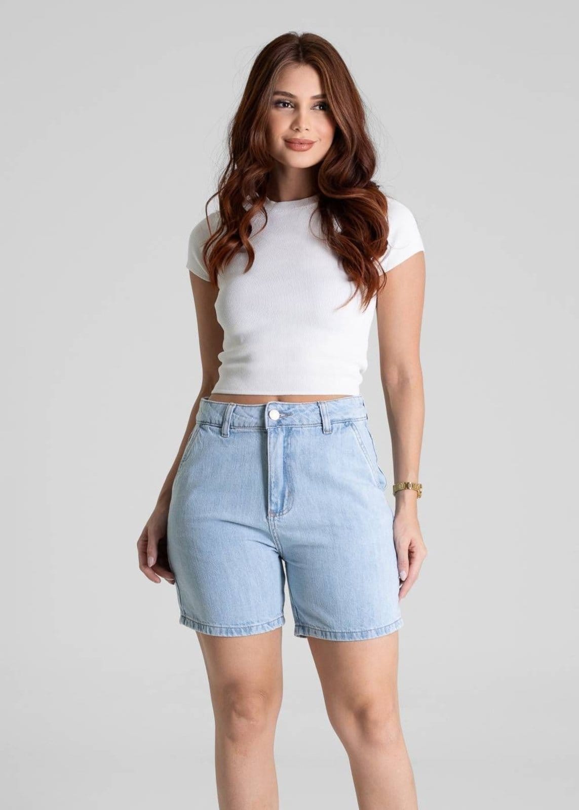 Vista 2 Shorts Jeans Sawary - 281268 Sawary azul