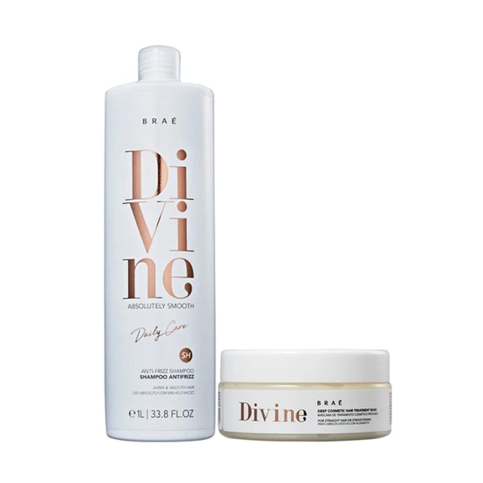 Vista principal Brae Divive Anti-Frizz Shampoo 1L+Mascara 200g BRAÉ multicolorido
