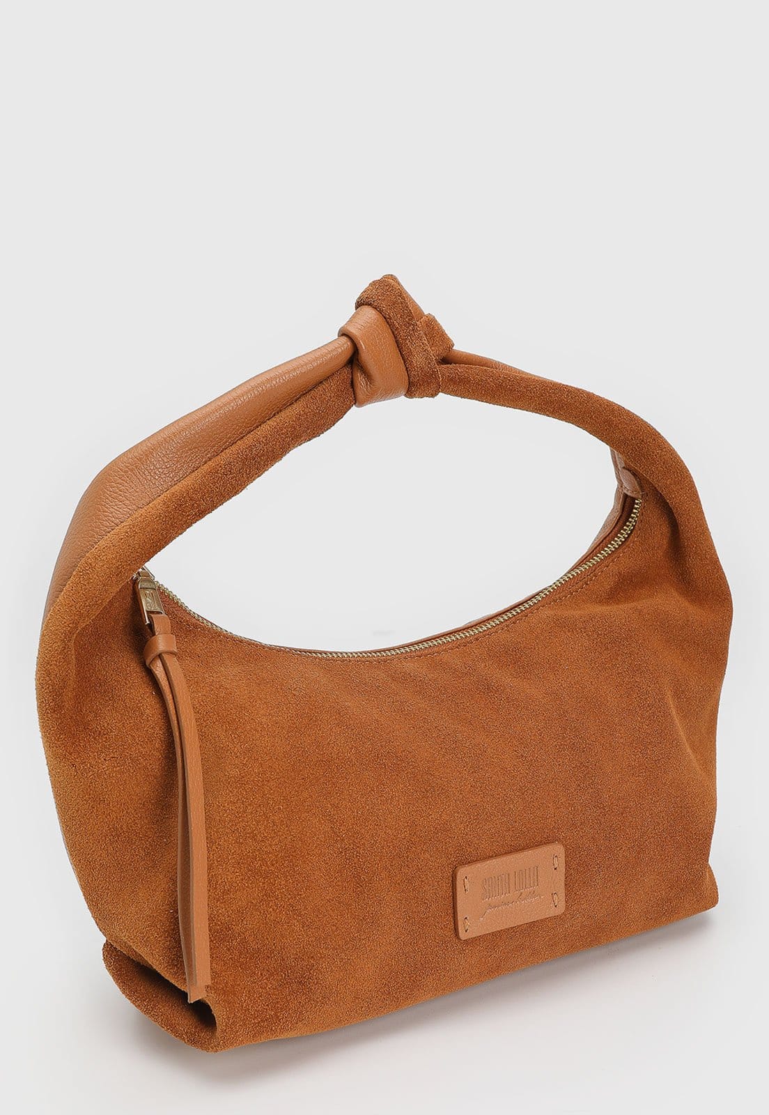 Vista 2 Bolsa Feminina Santa Lolla Média Nó Santa Lolla caramelo