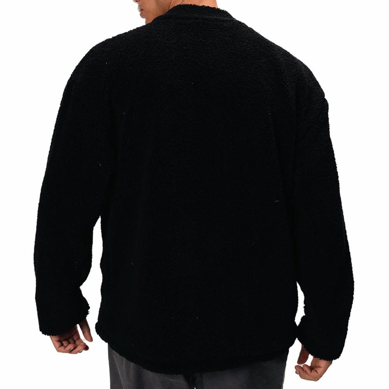 Vista 2 Jaqueta Oakley Essential Sherpa WT25 Masculina Blackout Oakley preto