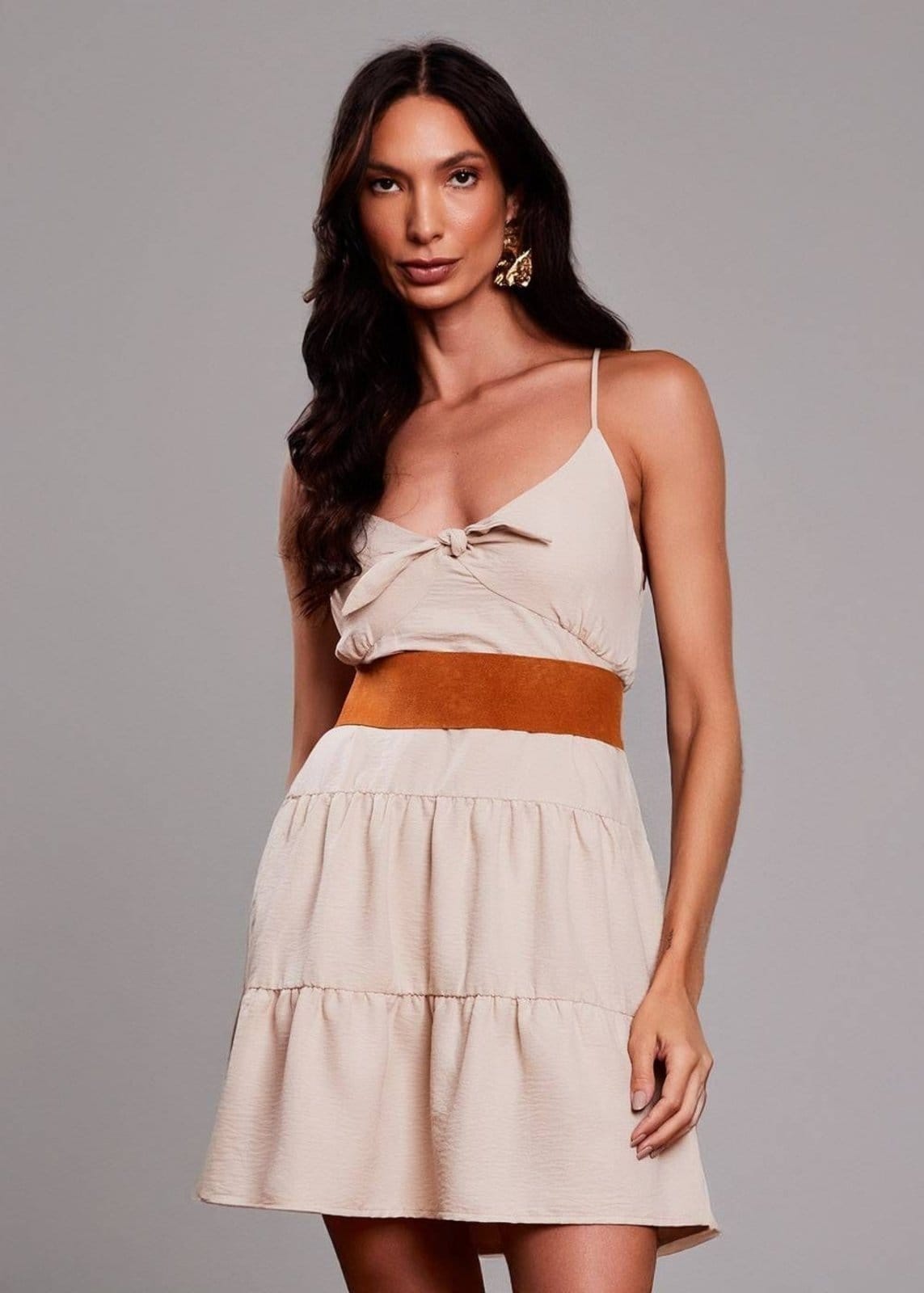 Vista 2 Vestido Sawary Marias - 279975 Sawary bege