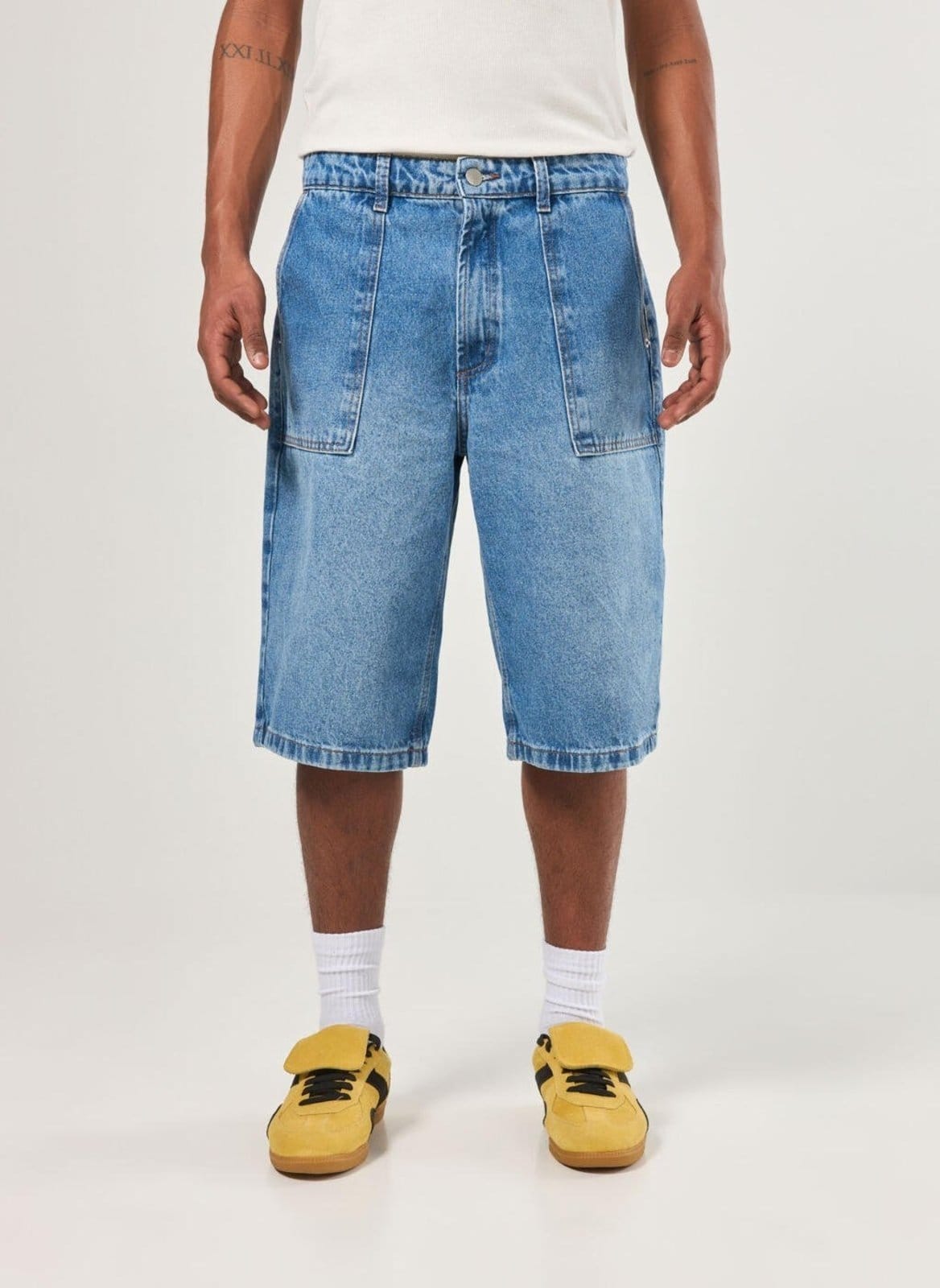 Vista 2 Bermuda Jorts Jeans Médio Youcom azul