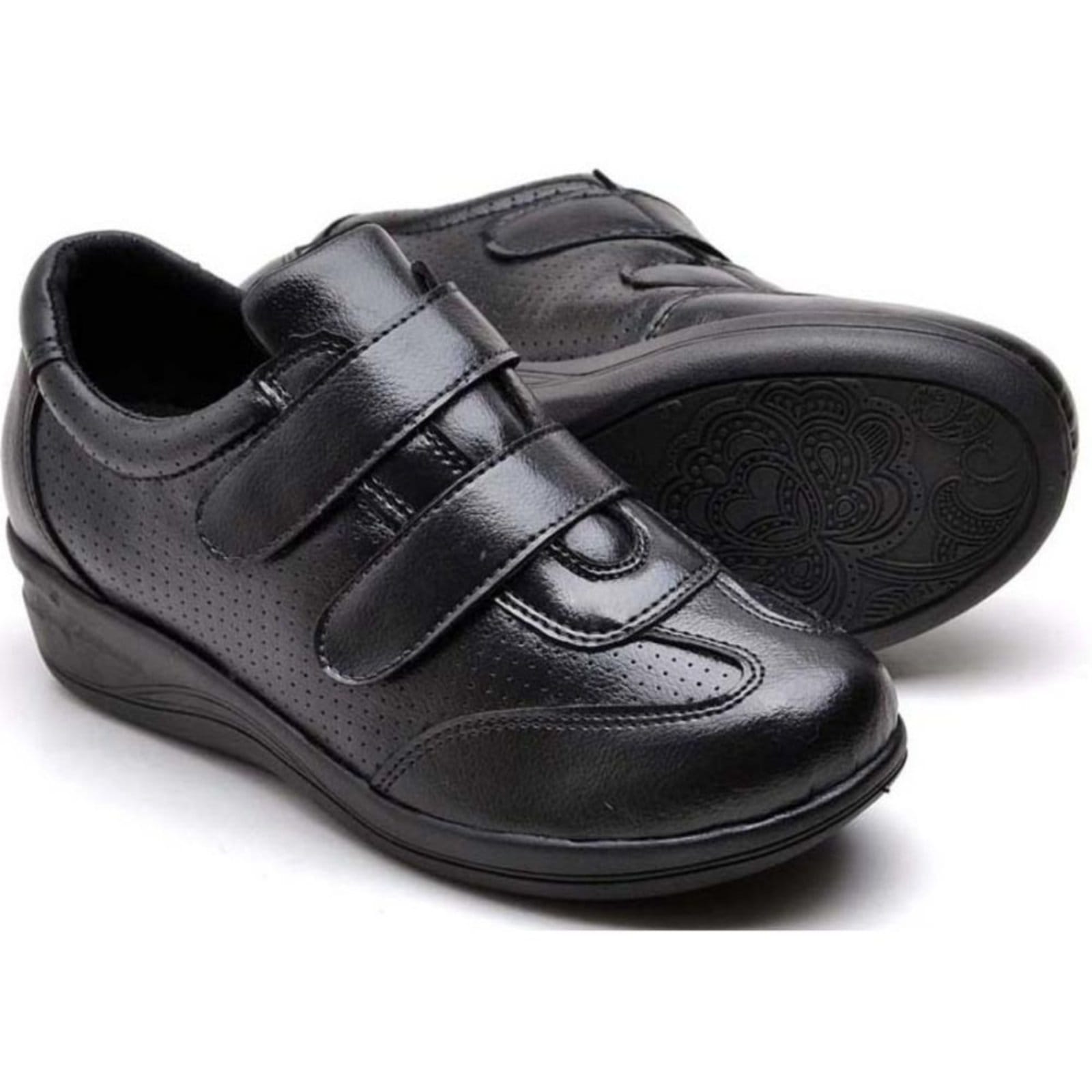 Vista 2 Tênis Conforto Ortopédico Feminino Pizaflex 910 Yes Basic preto