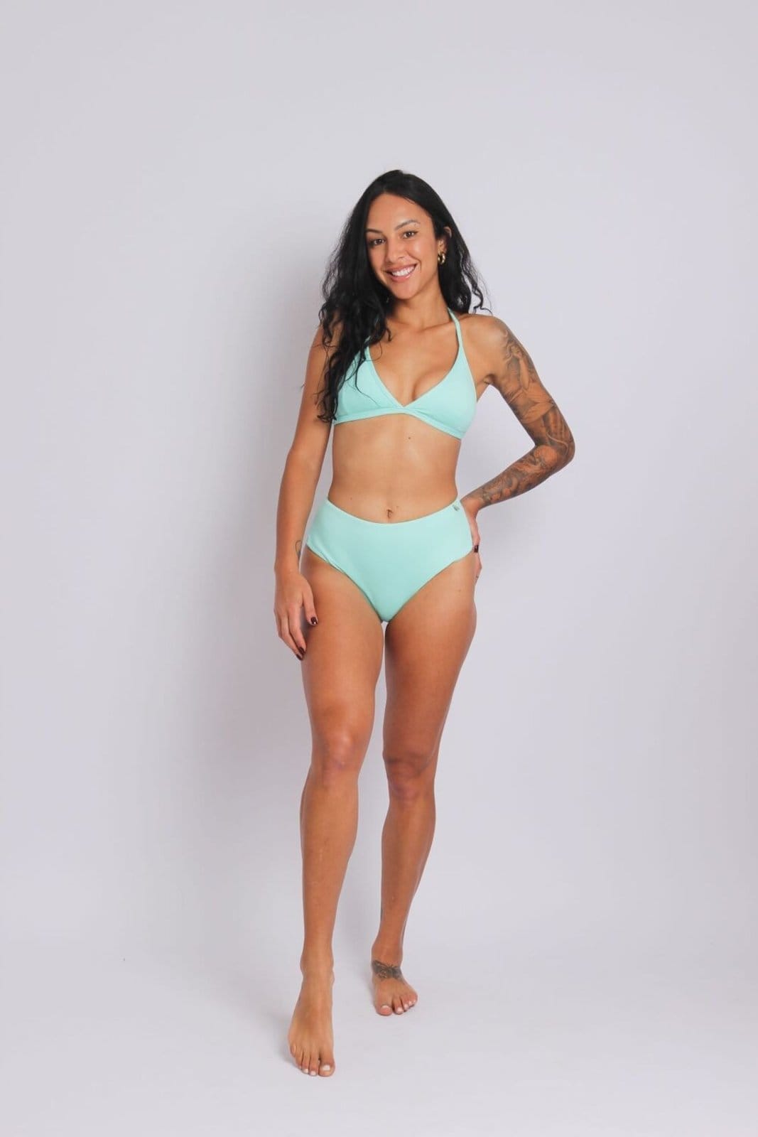 2434 - Calcinha de Biquíni Fio Duplo Lateral Larga Aruba - Duna Casual