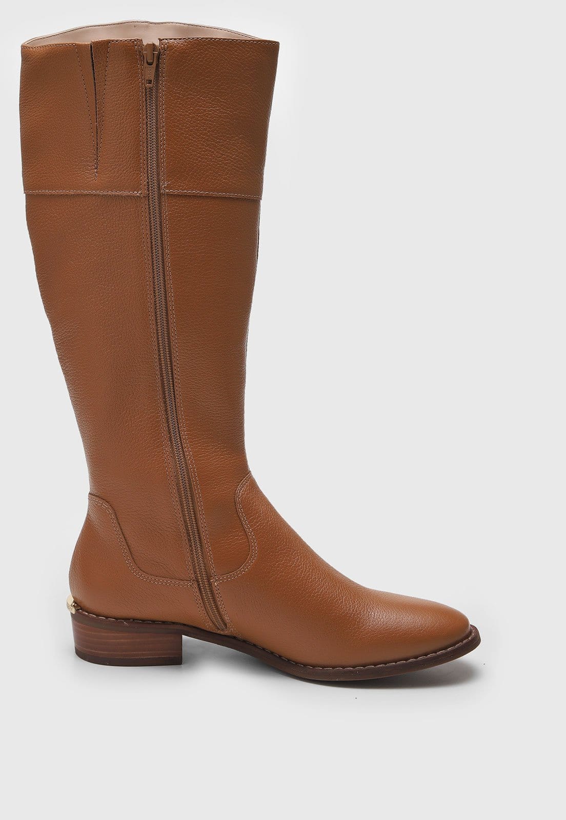 Vista 2 Bota Montaria Jorge Bischoff Logo Jorge Bischoff caramelo