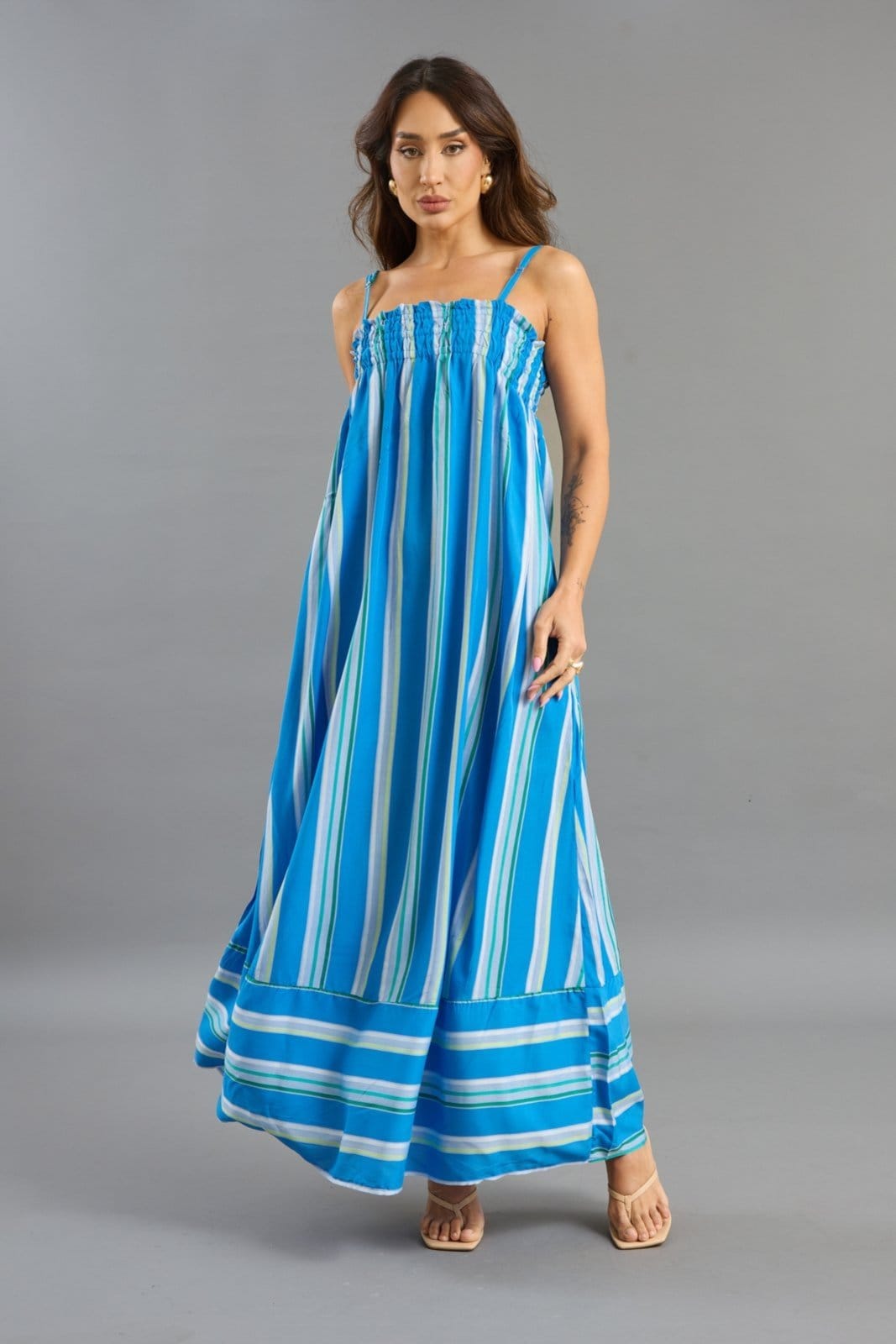 Vestido Longo Casual Chic em Viscose Lemier Collection