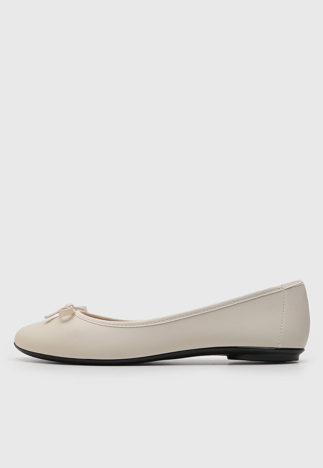 Sapatilha Feminina Moleca Laço Off White
