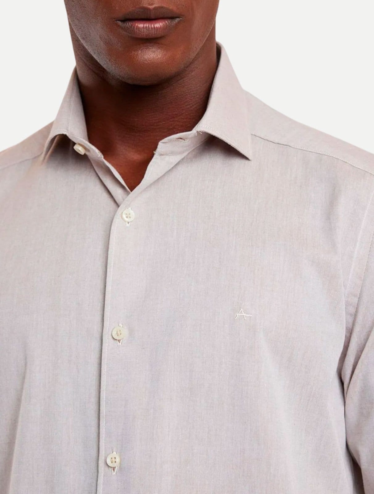 Vista 2 Camisa Aramis Slim Tricoline Mescla ML020687 Caqui Aramis cáqui caqui