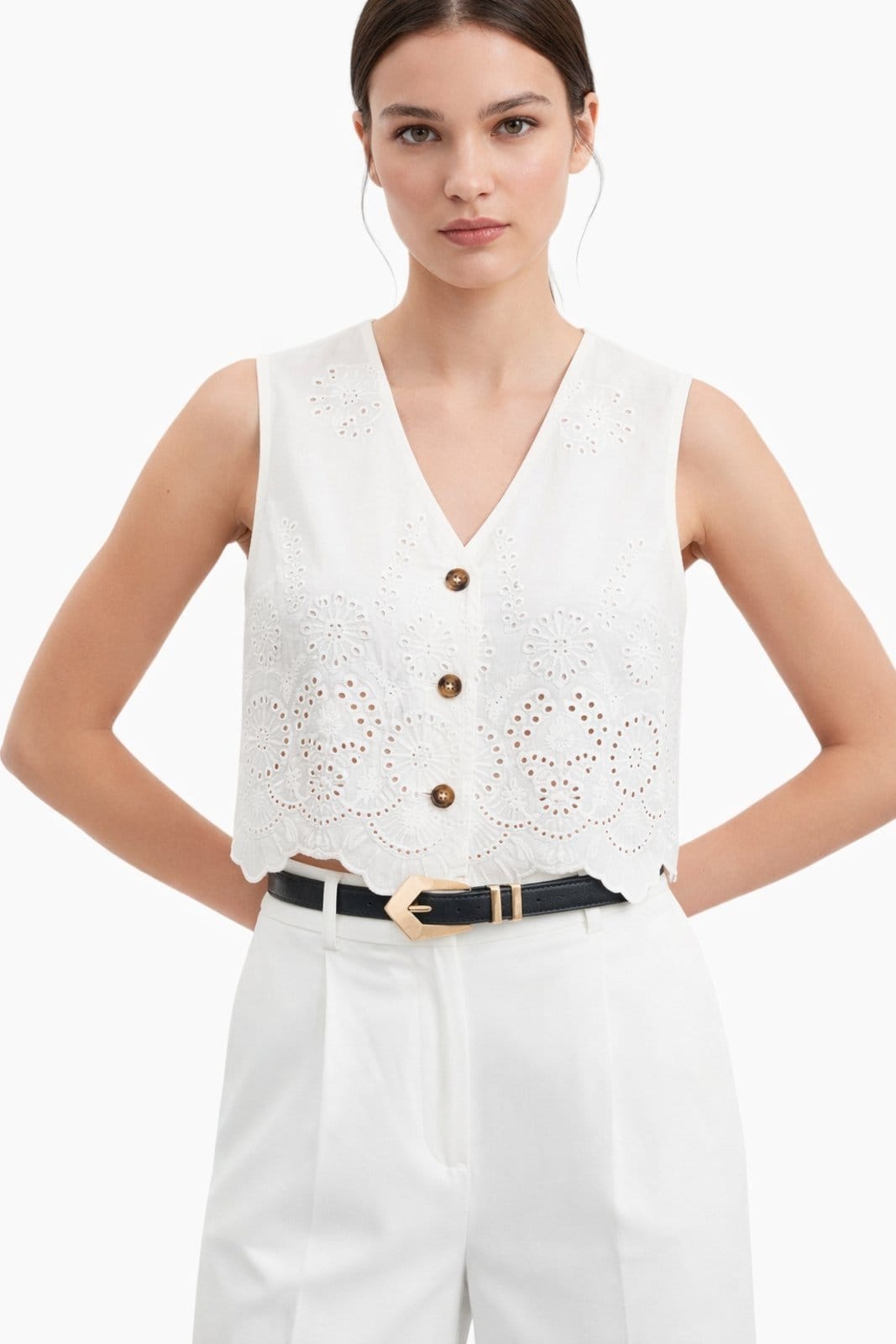 Cinto Fivela Geométrica D Bell Outelet Fashion