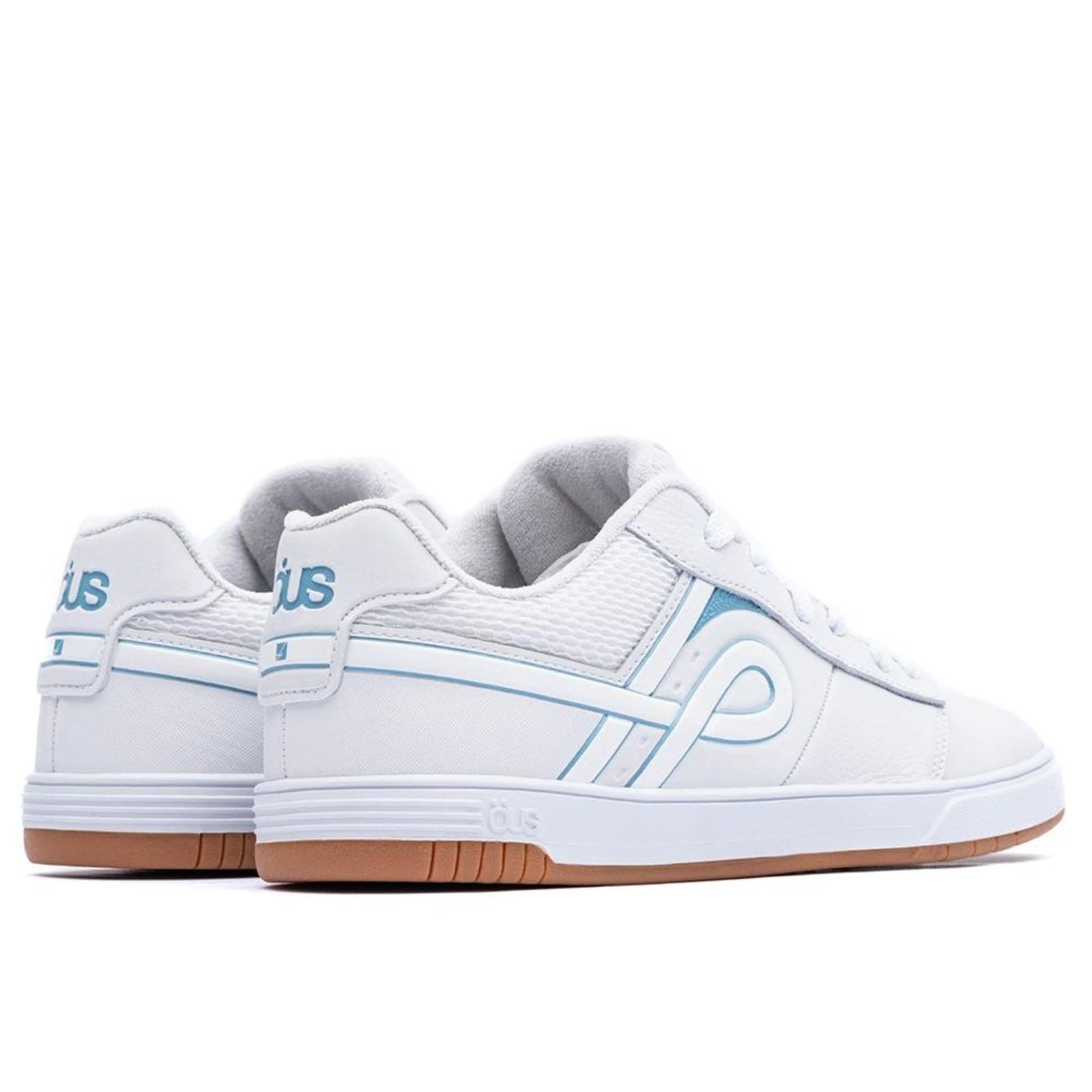 Vista 2 Tênis OUS Naccarato V Masculino Bco Azul Imperial ÖUS branco azul