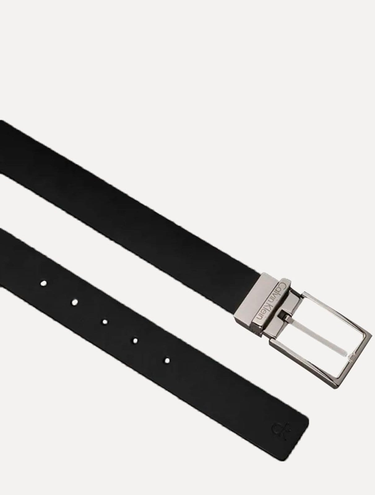 Vista 2 Cinto Calvin Klein Jeans Masculino Double Face CK Logo Calvin Klein preto