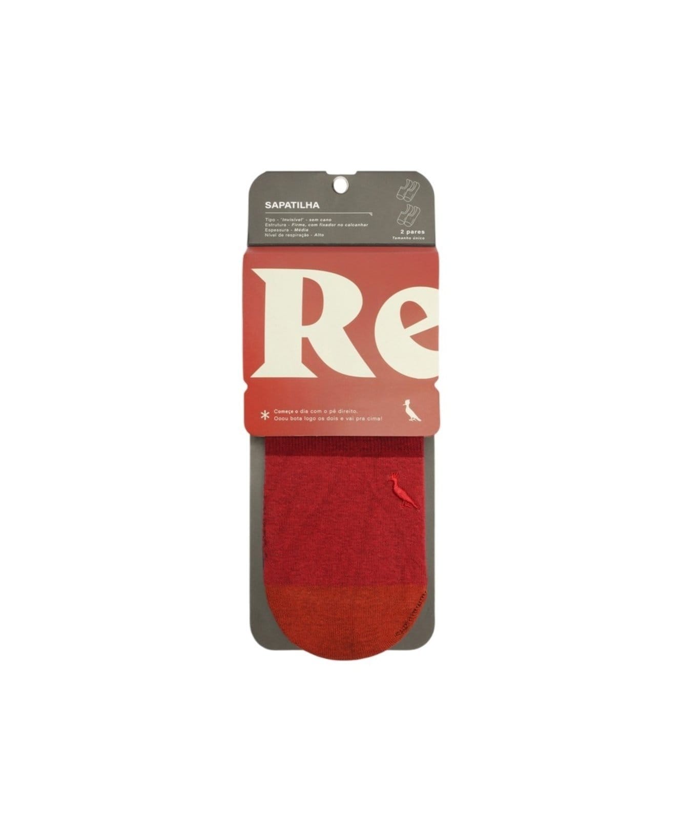 Vista 2 Kit 2 Meias Rsv Sapatilha Reserva multicolorido