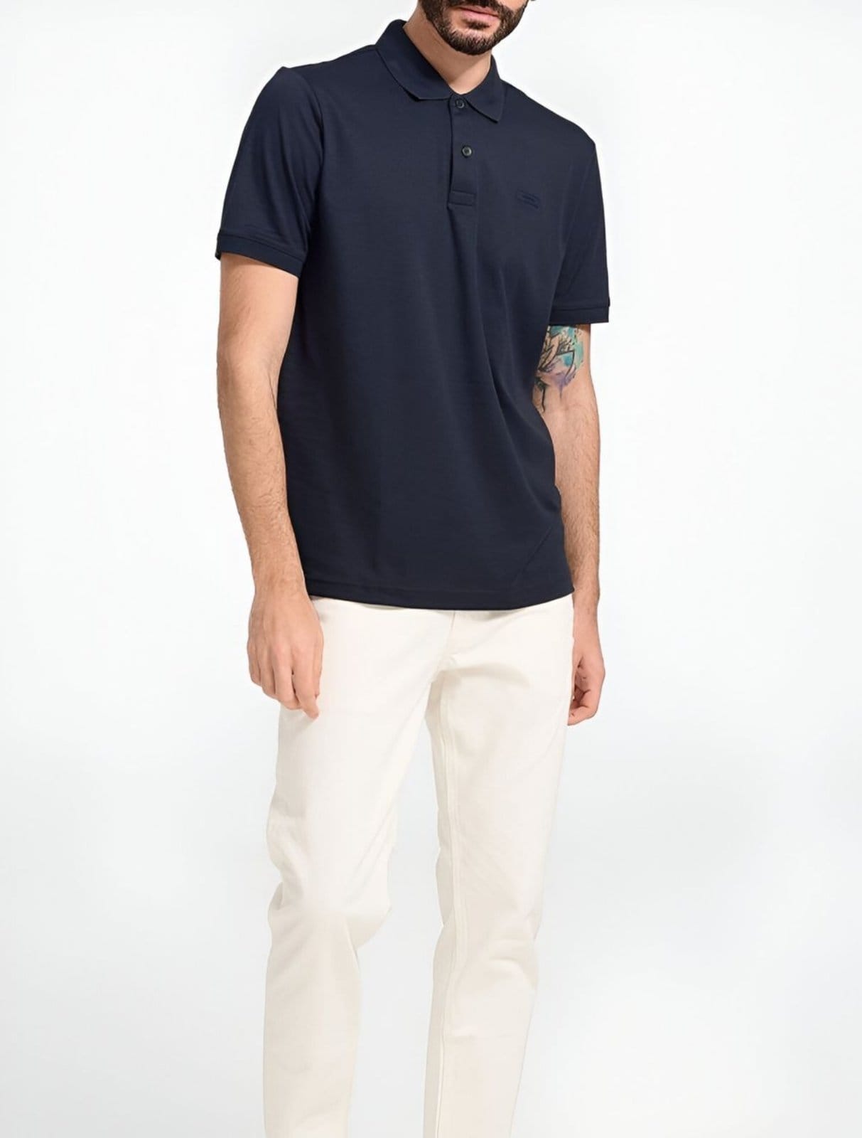 Polo Masculina Manga Curta Smooth Calvin Klein