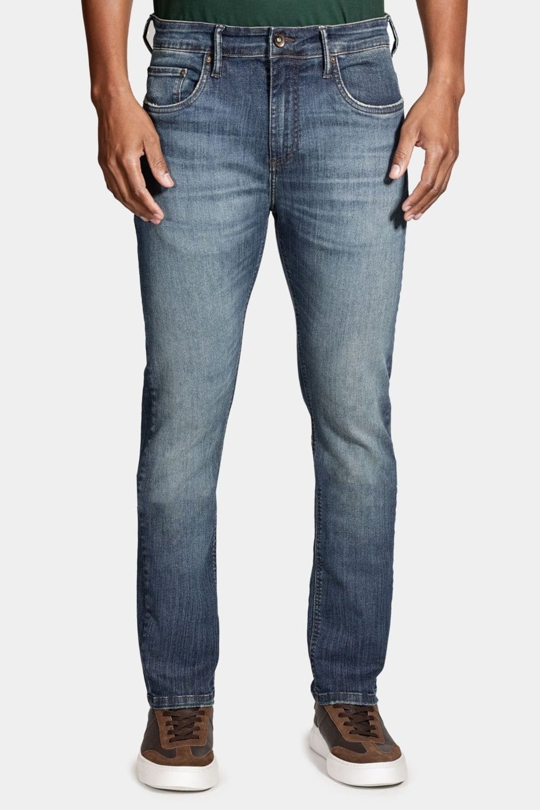 Calça Aramis Jeans Slim Intense Dirty Blue Azul Escuro