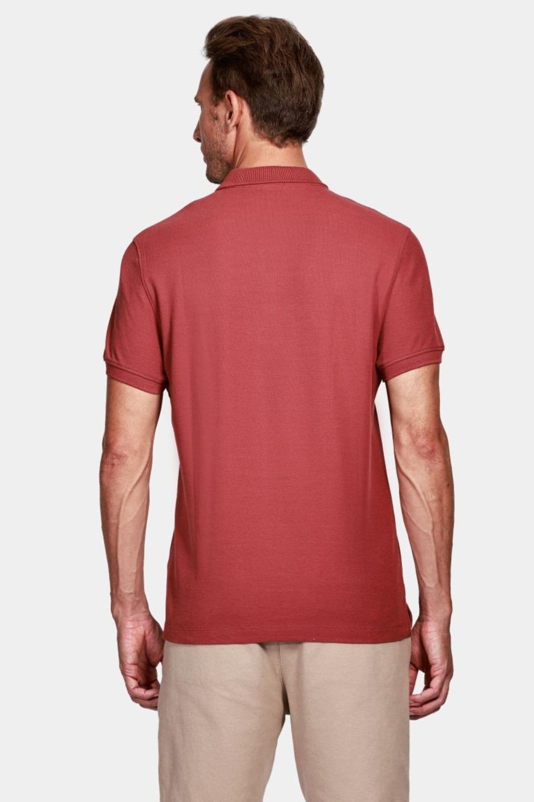 Vista 2 Camisa Polo Aramis Basic Piquet Ve25 Maça Masculino Aramis vermelho