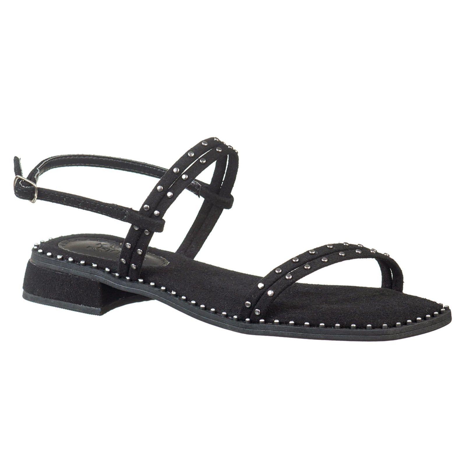 Sandália Feminina Delicada C/ Tiras Finas e Salto Baixo Via Birigui