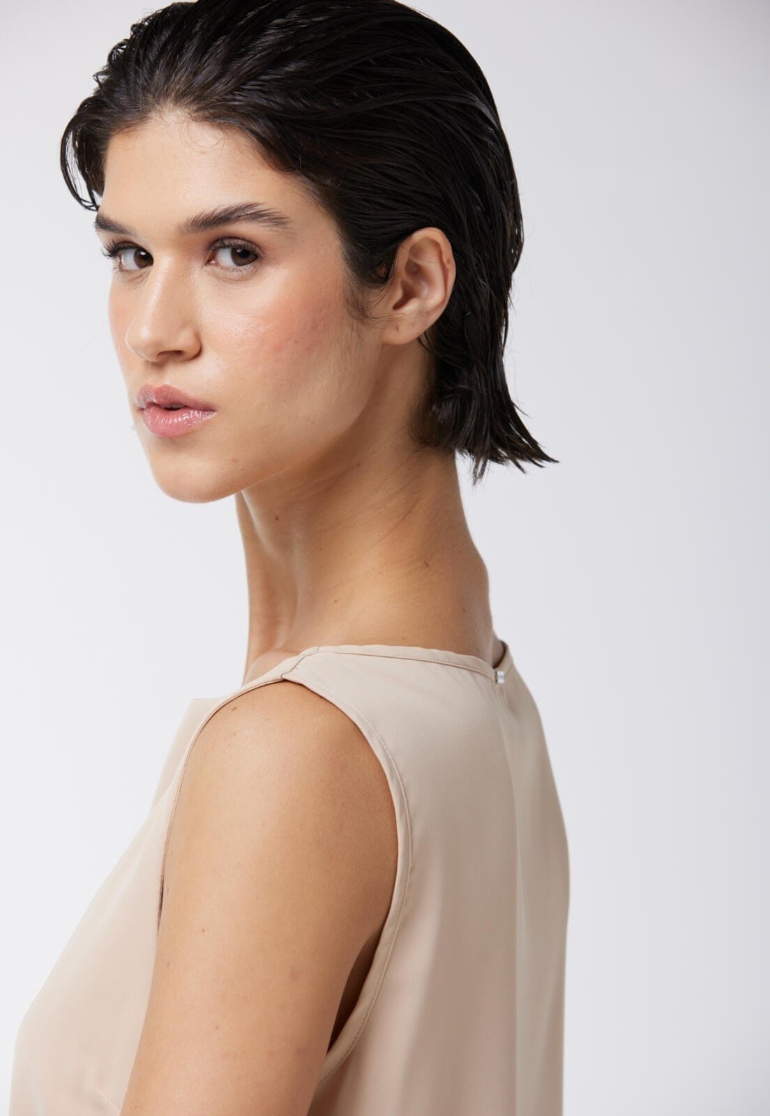 Vista 2 Vestido Traymon Regata Claro - Pp Traymon bege