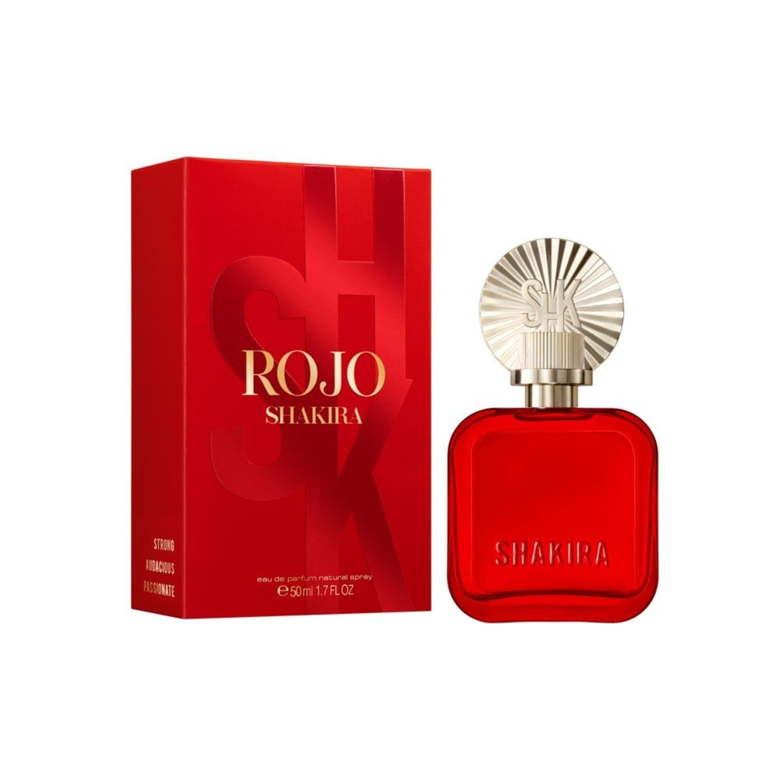 Vista 2 Shakira Rojo Eau de Parfum Perfume Feminino 80ml Shakira incolor rojo