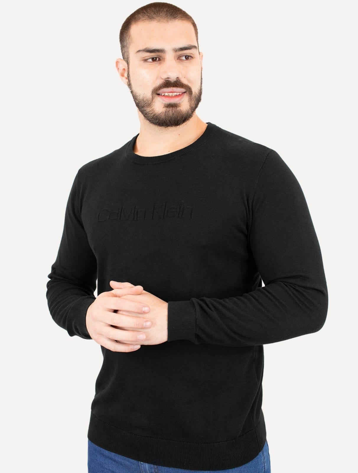 Suéter Calvin Klein Jeans Masculino Crewneck Tricot Liso