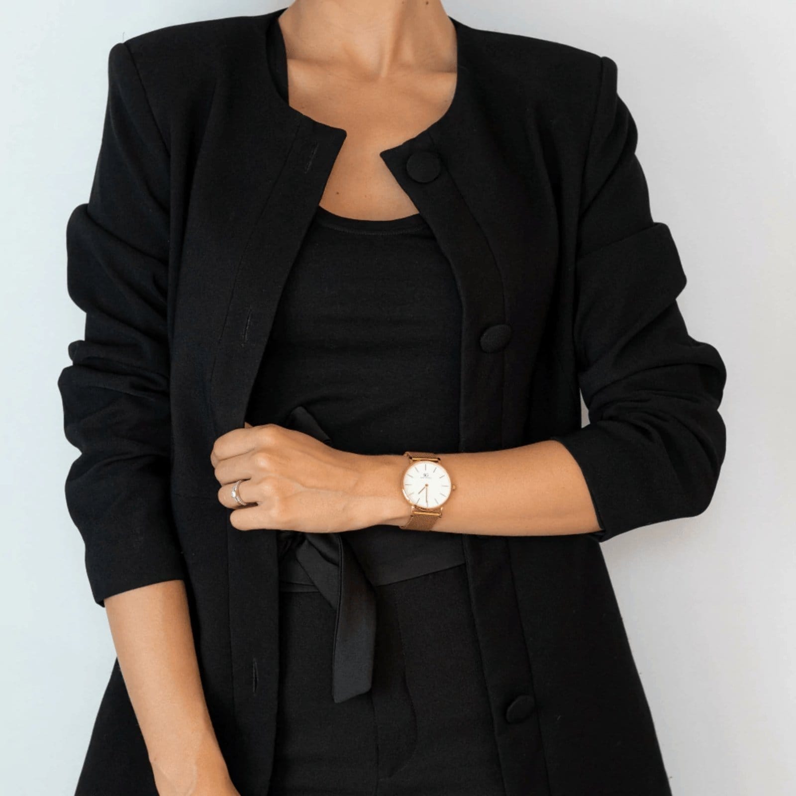 Vista 2 Relógio Saint Germain Minimalista Dourado Chelsea Gold 40mm Saint Germain Brand branco/dourado gold