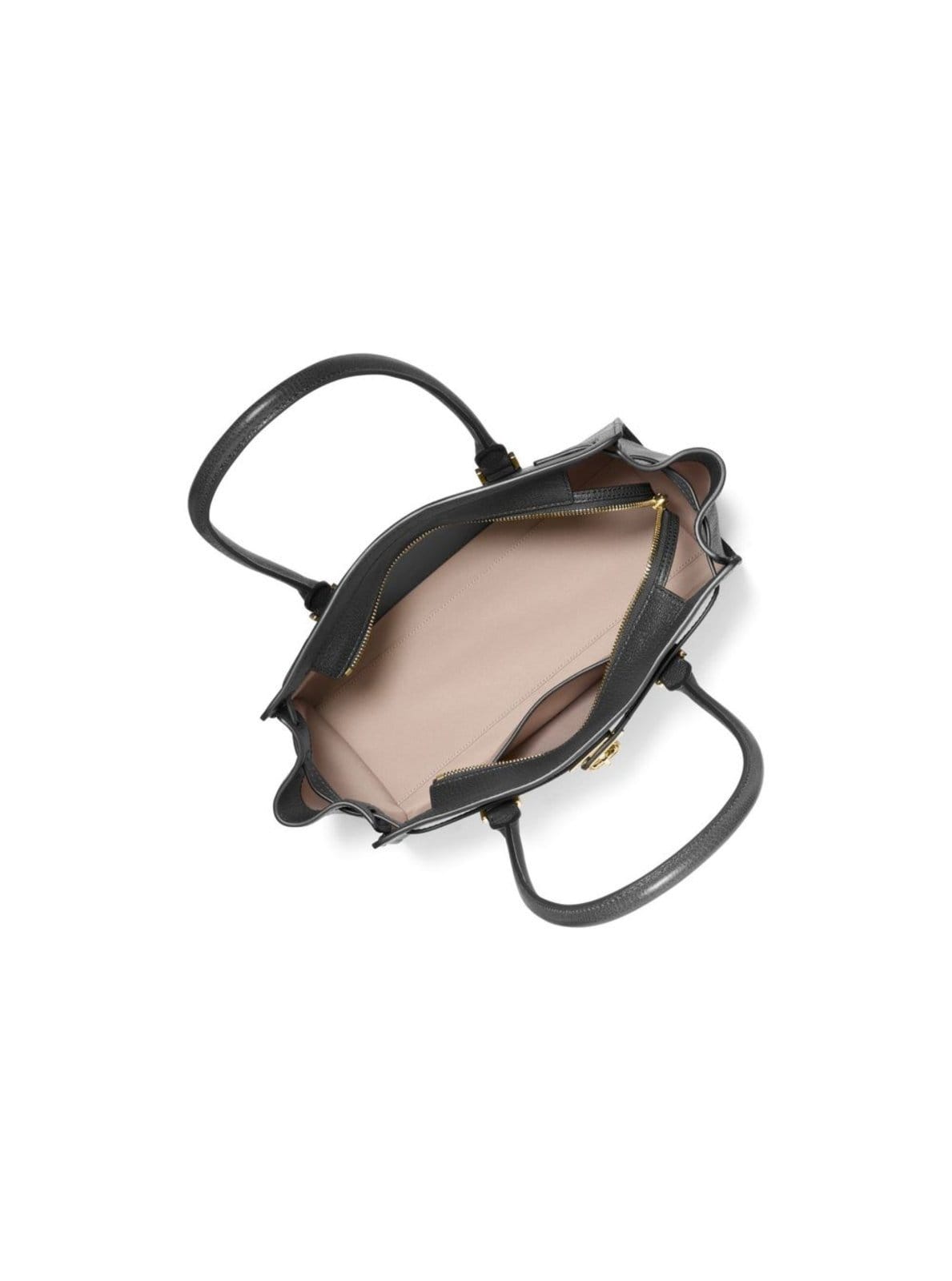 Vista 2 Bolsa Tote Hamilton Moderne Pequena Em Couro 30F5GNXT0L001 Michael Kors preto