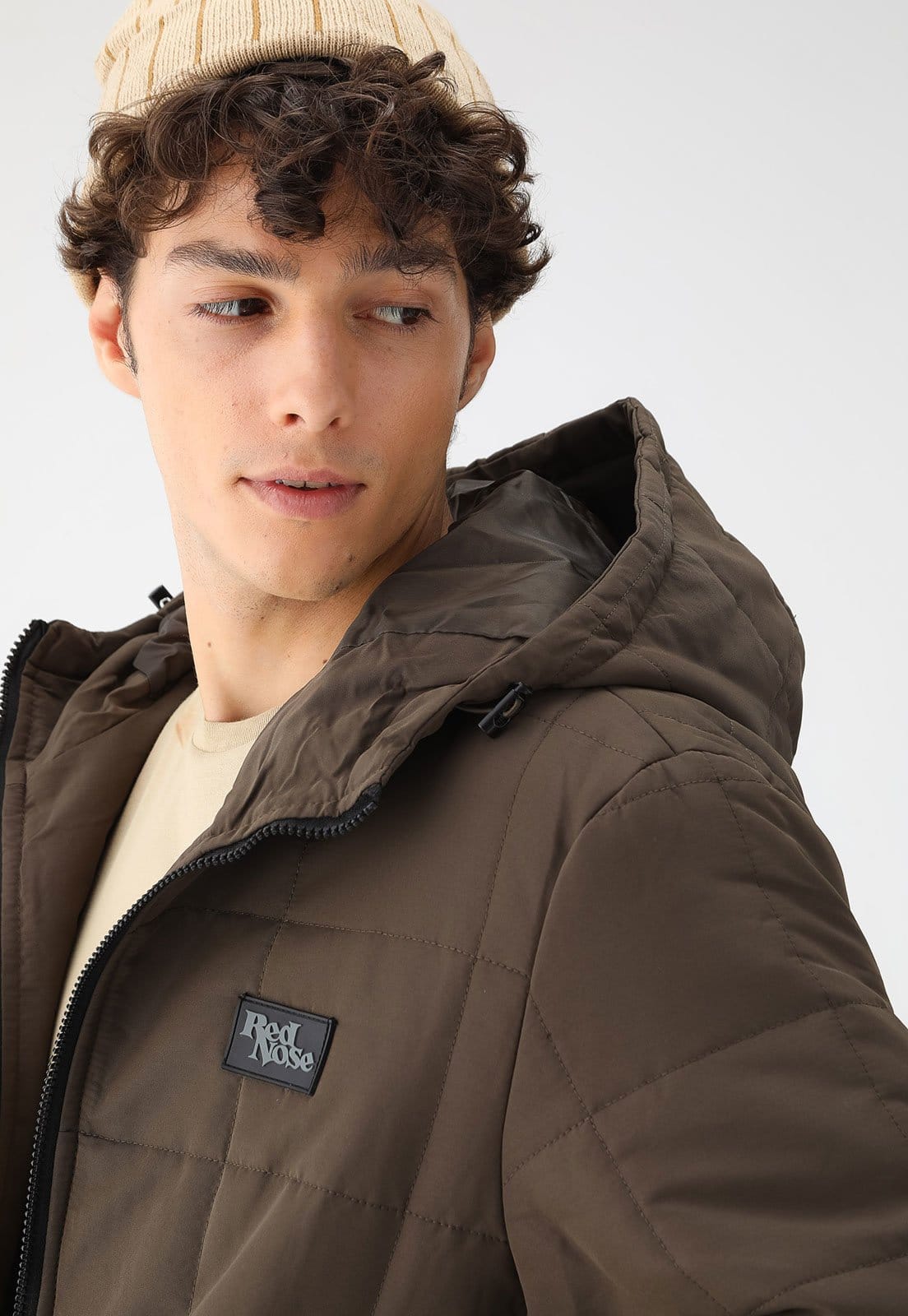 Vista 2 Jaqueta Red Nose com Capuz Marrom Red Nose marrom red
