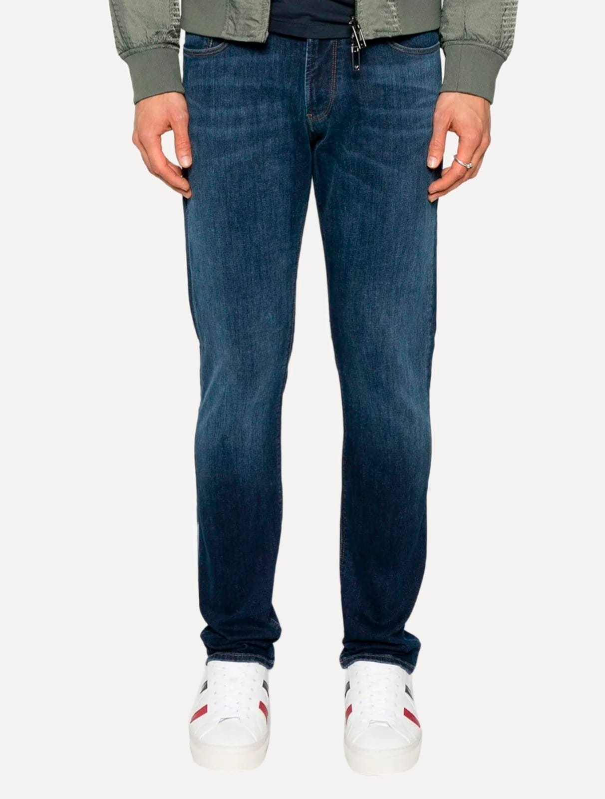 Calça Jeans Empório Armani Masculina J45 Slim Fit Médio