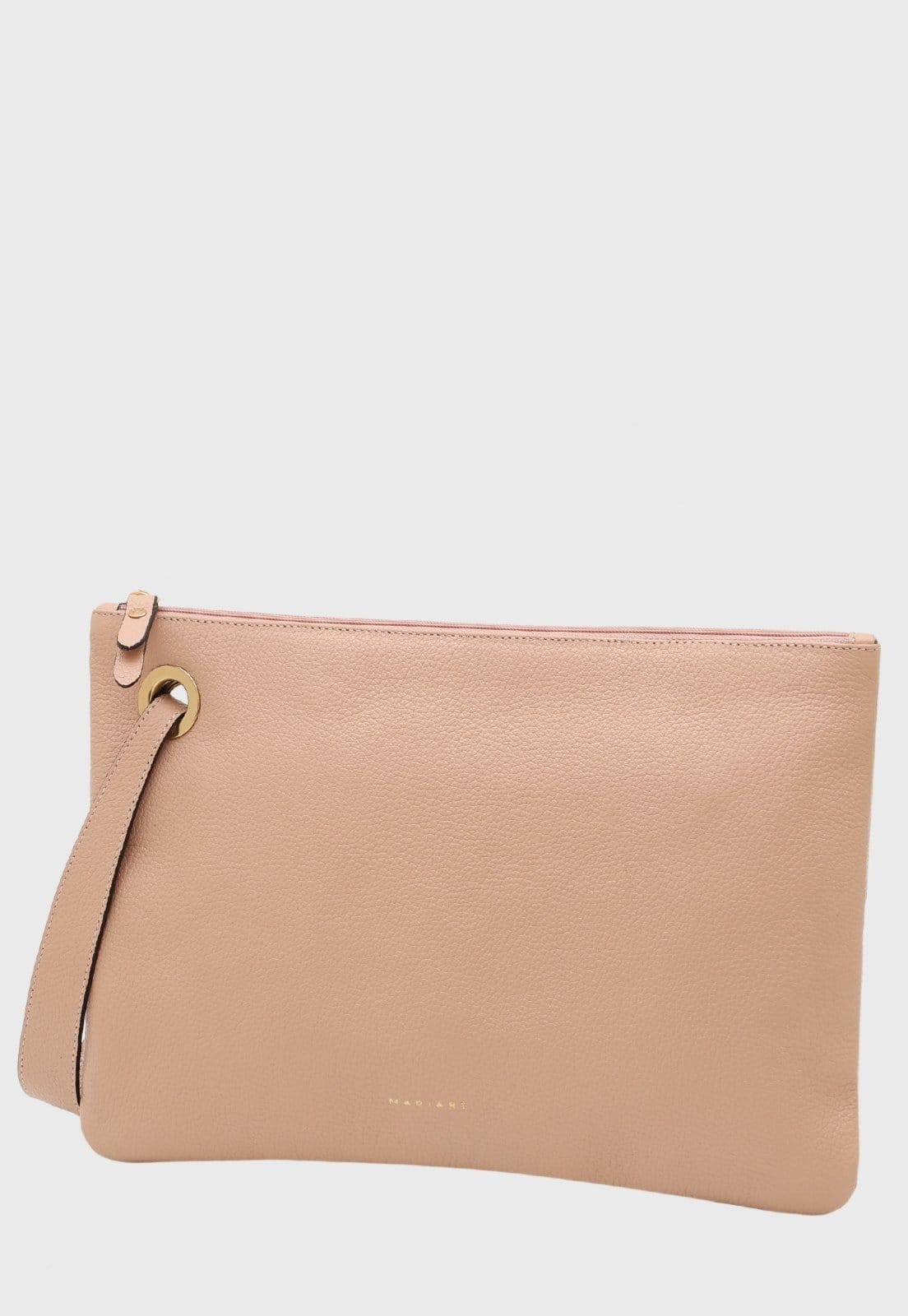 Bolsa Carteira Clutch Couro Mariart Azaleia Creme