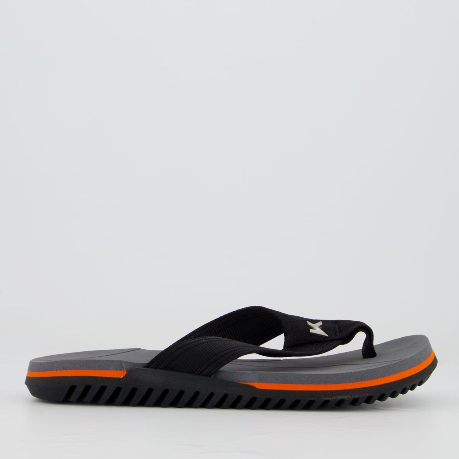 Vista 2 Chinelo Kenner Nk6 Pro e Laranja Kenner preto