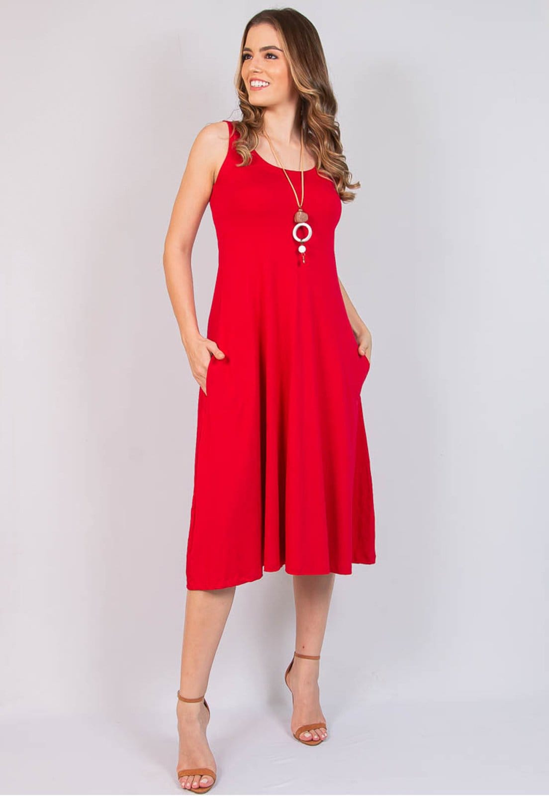 Vestido Viscolycra Maria Paes Midi