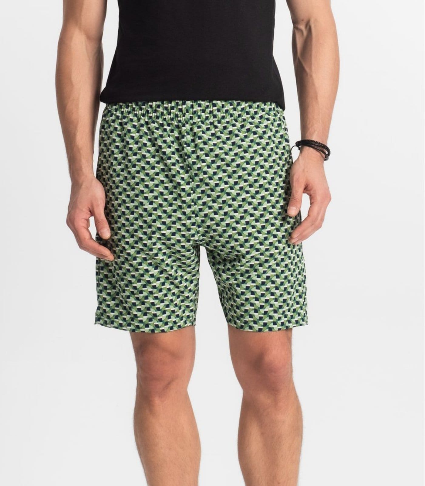 Vista 2 Bermuda Masculina Microfibra Diametro Diametro verde