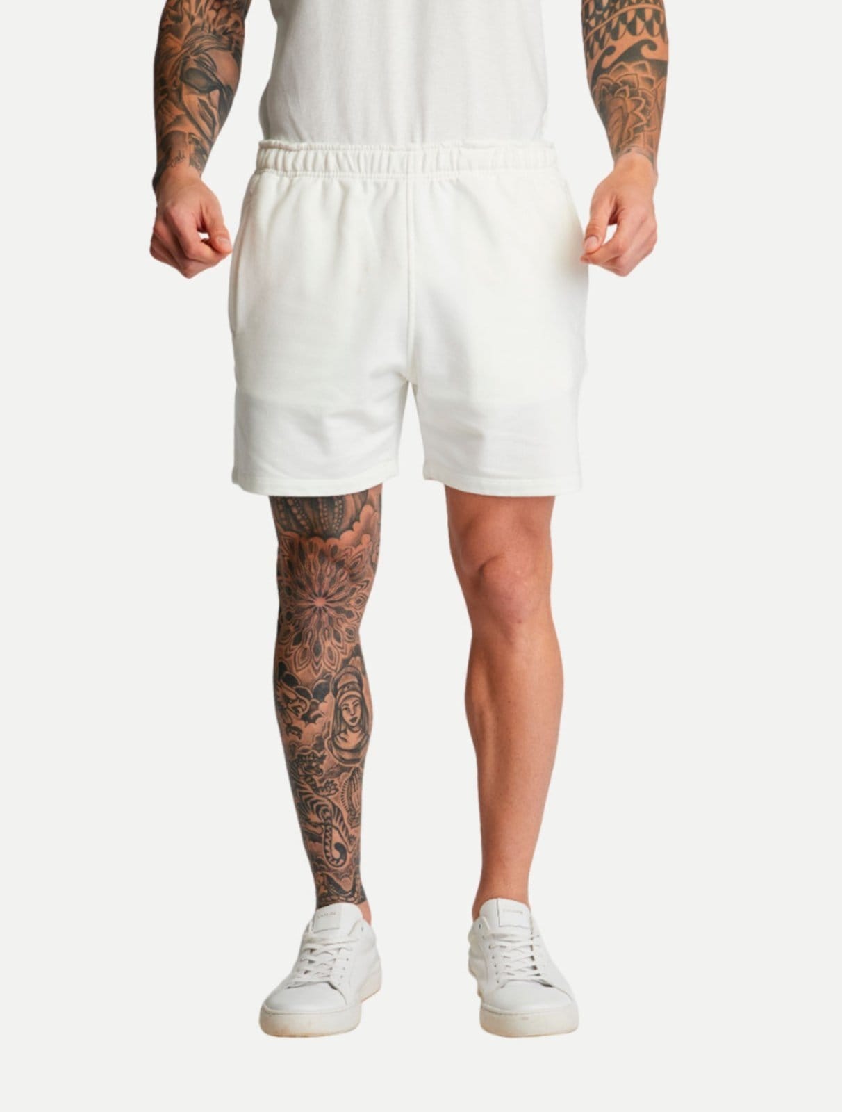 Bermuda King & Joe Regular Malha Comfort BM23411 Off White