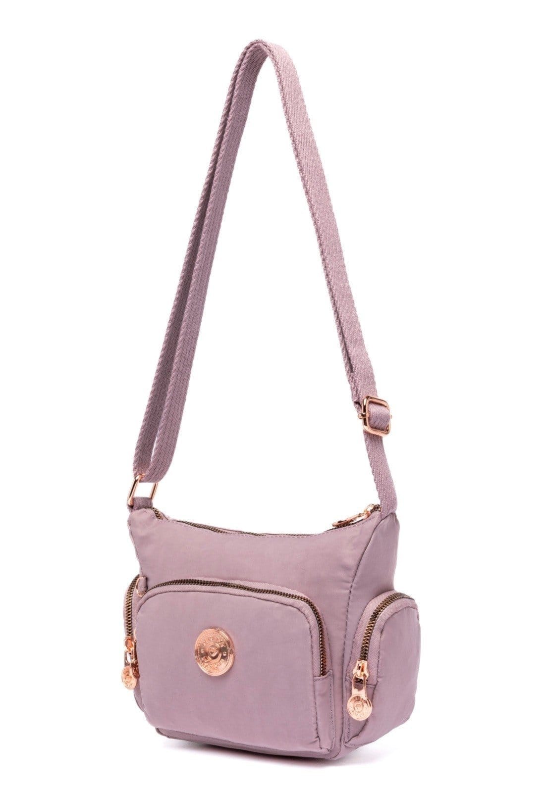 Vista 2 Bolsa Transversal Feminina Espaçosa Alça Lateral Reforçada Perfect For You rosa