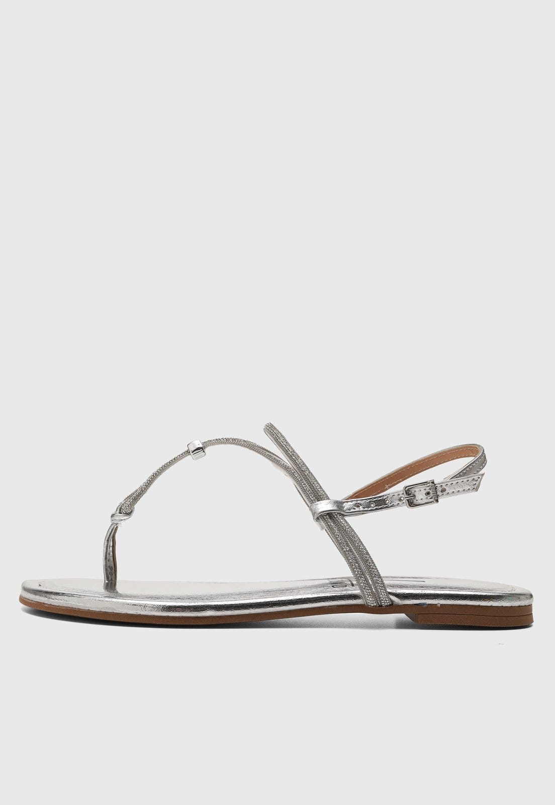 Rasteira Fechada Vizzano Metalizada