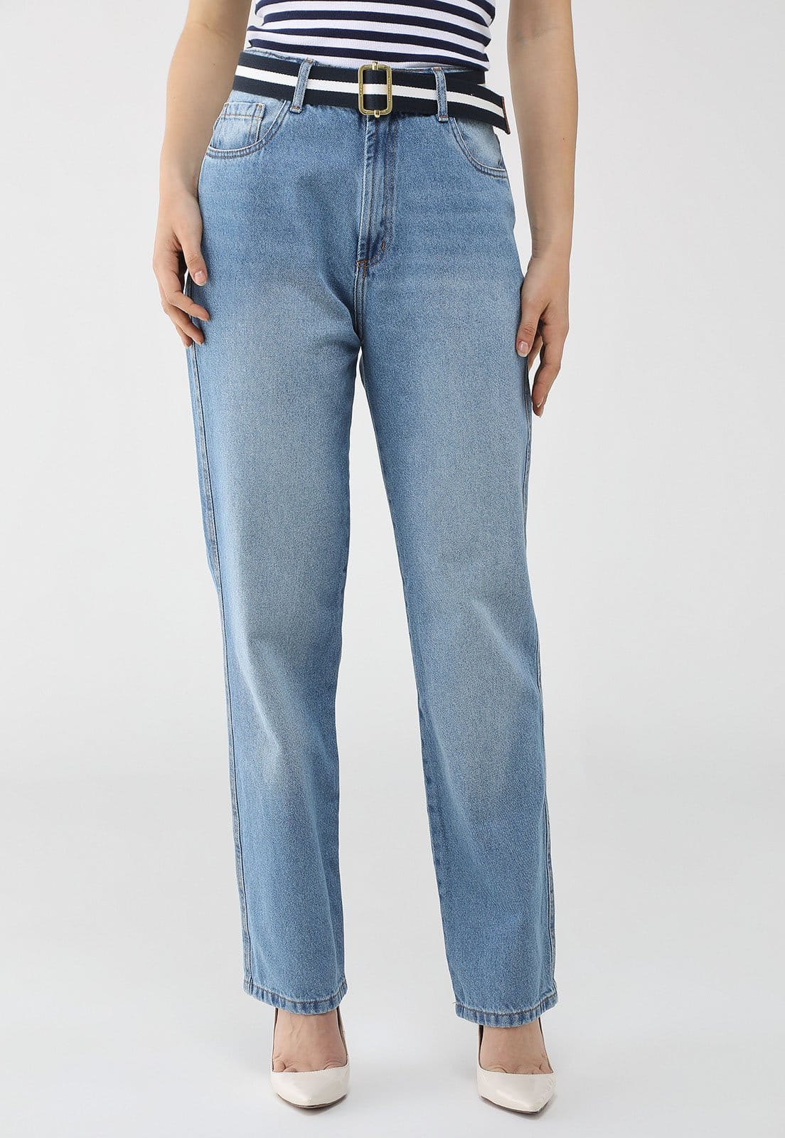 Calça Jeans Lança Perfume Reta Pocket